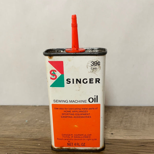 Vintage Oil Cans - Singer Sewing Machine Oil