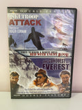 a* Double Feature Drama Action Adventure Movie DVD Ski Troop Attack & The Conquest of Everest