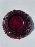 a* Vintage Single AVON 1876 Cape Cod 5" Dessert Berry Candy Bowl Deep Ruby Red Garnet Colored Glass #3
