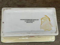 <€€ Boston Warehouse Trading Corp Ceramic Sugar Sweetener Packet Holder 2 Compartments (chip)