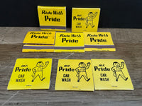 Lot/8 Vintage Mr Pride Car Wash Ride with Pride Atlanta GA MatchBooks Matches