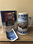 a** Vintage BUDWEISER Holiday Stein 1995 7” LIGHTING THE WAY HOME Lighthouse Ceramic