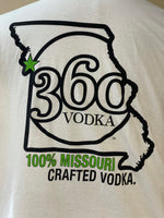 Mens XLarge LET ME SHOW YOU 360 VODKA Missouri Crafted White Short Sleeve TShirt