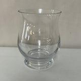 [Loc] Set/3 Small Clear Glass 5.25” Flower Bud VASE Candle Holder Decor