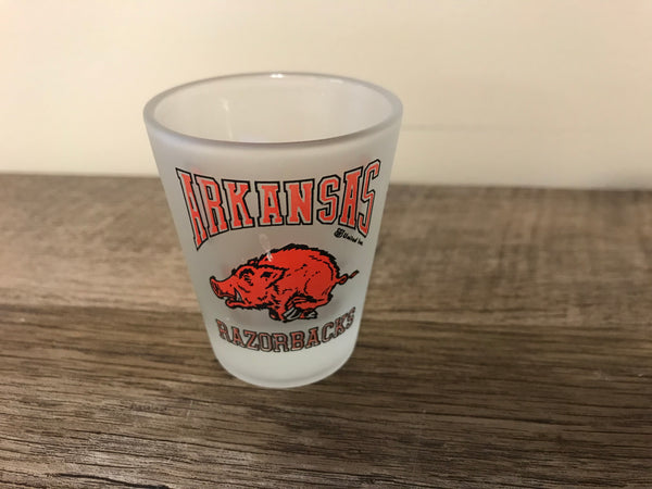 a** Shot Glass Arkansas Razorbacks NCAA