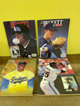 (V) BECKETT BASEBALL CARD MONTHLY Magazines Lot/4 Vintage 1993 100th Issue Jackie Robinson