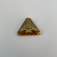Vintage Freemason Masonic Eastern Star Single Collar Tip Gold-tone Metal