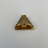 Vintage Freemason Masonic Eastern Star Single Collar Tip Gold-tone Metal