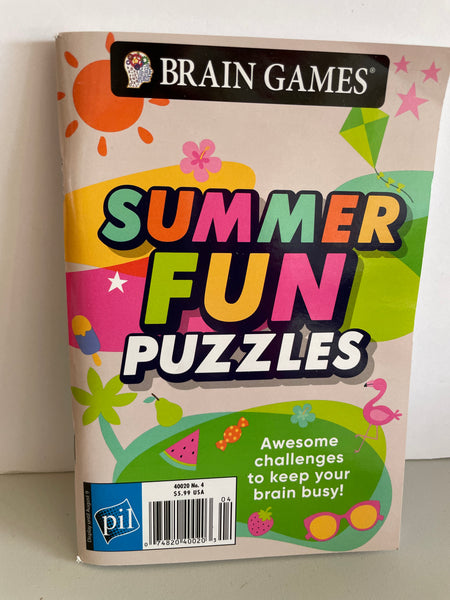 NEW BRAIN GAMES Summer Fun Mini Series Puzzles #40020-No4