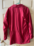 <€€ Mens Medium EDDIE BAUER Red Winter Full Zip Jacket Coat Mountain Parka Wool Lined