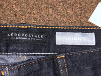 NEW Mens Aeropostale Skinny Jeans Extra Dark 31” x 32” Reflix Style 8003 Denim NWT