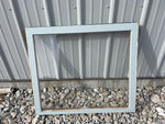 a** Wood Frame Encased Single Pane Window Art Projects 32” L x 27” H x 2” D w/ hook #9A