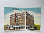 a* Vintage Postcard Hotel Missouri, Jefferson City Missouri State Capital Used with Writing