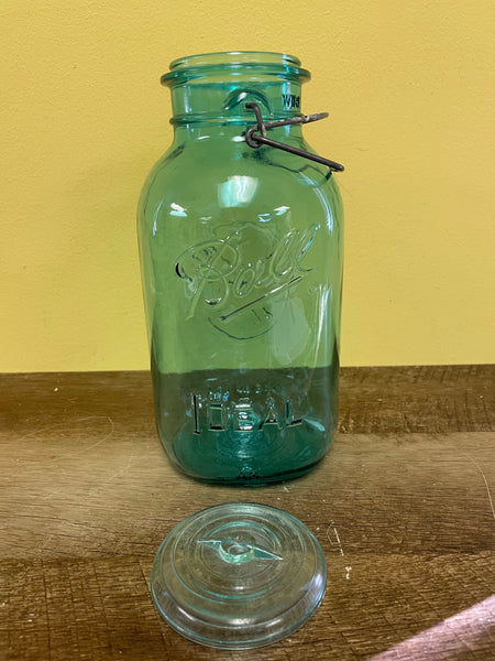 Blue Half Gallon Mason Jars