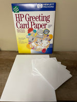 *New HP Photo Paper Variety 8.5” x 11” Matte Glossy Quarter Fold Cards White