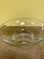 a** Vintage 1950's E.O. Brody CO. M2000 Cleveland Ohio Clear Glass Dish Bowl Scallop