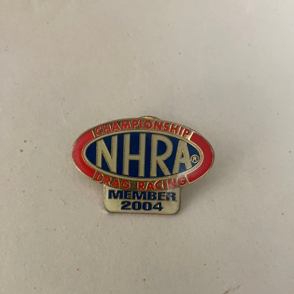 a* Vintage NHRA Racing Hat Lapel Pin 2004 Championship Drag Racing