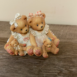 Vintage 1995 Cherished Teddies ALLISON and ALEXANDRIA "Two Friends Mean Twice The Love" 127981
