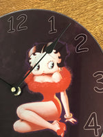 a* NEW Betty Boop 11.5” Round Glass Wall Clock Variety of Designs