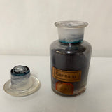 <€€ Vintage Badische Anilin & Soda Fabrik Lidded Glass Jar Germany