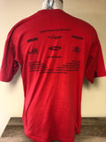 *Vintage 1996 Mens MARCH OF DIMES Bike Tour Red Short Sleeve Size Large