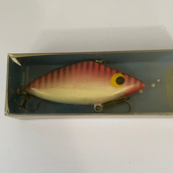 Vintage New Tom Mann Wooden Bait Lure Handmade Pink & White NIP – Touched  By Time Treasures