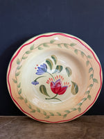 <€€ Pfaltzgraff NAPOLI Hand Painted Stoneware Set of 4 9” Salad Dessert Sandwich Plates Round