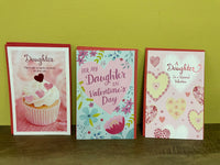 Mixed Lot of 27 New Valentine Cards 7 Designs,  Daughter~Son Wholesale Retail Resale w/ Envelopes 2022