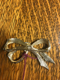 * Vintage Set/3 Wreath Bow Lapel Pin Pendant Brooch
