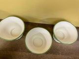 Set/3 Susan Winget Ceramic Easter Bowls Planters  Spring Garden Decor Dishwasher Microwave Safe