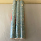 Set/3 Kittrich CONTACT Batik Blue Floral Vinyl Self Adhesive Removable Covering Paper