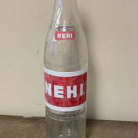 ~ Vintage NEHI Soda Empty 10 oz. Bottle Red and White