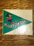 a* Vintage NEW MICKEY MOUSE Can Skate Disney Sticker