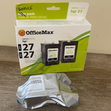 € HP Officejet hp 27 Black Ink Unopened *Expired* (Mfg 2012) Office Max Sealed