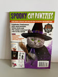 <€€ New Spooky Cat Pawzzles Pocket Size Puzzle Book 10/2022 Fall Halloween