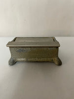 a** Vintage Better Packages LABELOR #202 & Brush Cast Iron Postal Box Silver