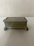 a** Vintage Better Packages LABELOR #202 & Brush Cast Iron Postal Box Silver