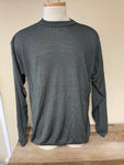 Mens RAFFI Italian Gray Acrylic Polyester Lightweight Sweater Long Sleeve Sz Large