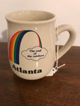 €a** Vintage ATLANTA “The End of the RAINBOW” Coffee Cup Mug Pottery Papel