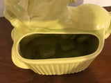 a*€ Vintage PLANTER Stanford Pottery Art Deco Rearing Horse Lime Green MCM