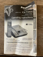 *Vintage PANASONIC KX-T4400 Cordless Telephone Answering Machine Manual Cassettes