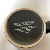 *Vintage 2003 Pair/Set 2 NASCAR Start Your Engine Racing Black Coffee Mugs Cups