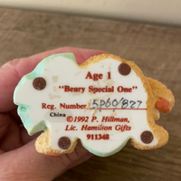 *Vintage 1992 Cherish Teddies  P. Hillman "Beary Special One" Age 1 911348 No Box
