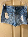 € NEW Juniors FOREVER 21 Cut Off Jean Shorts High Rise Sz 25 Waist Distressed