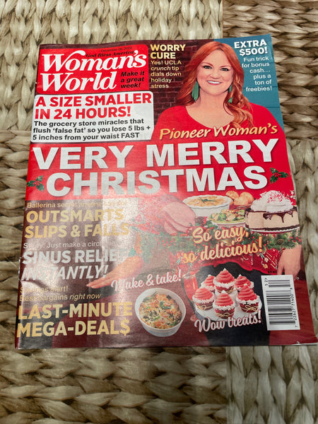 € NEW WOMAN’S WORLD 2022 Magazine Pioneer Woman’s Very Merry Christmas December 26