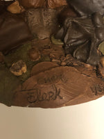 Vintage Set/4 Tom Clark Tim Wolf Golf Gnomes Dwarfs Chocolate Eagle Titleist Chip Hogan Par Retired Signed 1984-1992