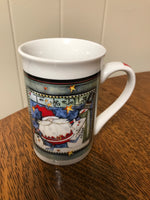 ROYAL NORFOLK Santa & Snowman CHRISTMAS Holiday Ceramic Coffee Cup Mug