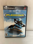 a* Sony PS2 PlayStation 2 SPLASHDOWN Video Game Case & Manual 2001 Skiing Racing