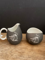 € Vintage Johann Haviland Thomas Germany PAPAGENO Bird in a Cage Tea Pot 14pc Set