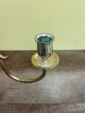 a** Pair/Set of 2 Vintage Brass Wall Sconce Taper Candle Holders 12"